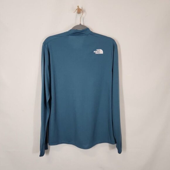 The North Face Men's Active Trail Henley Shirt in Mallard Blue - Size Medium - Picture 4 of 8